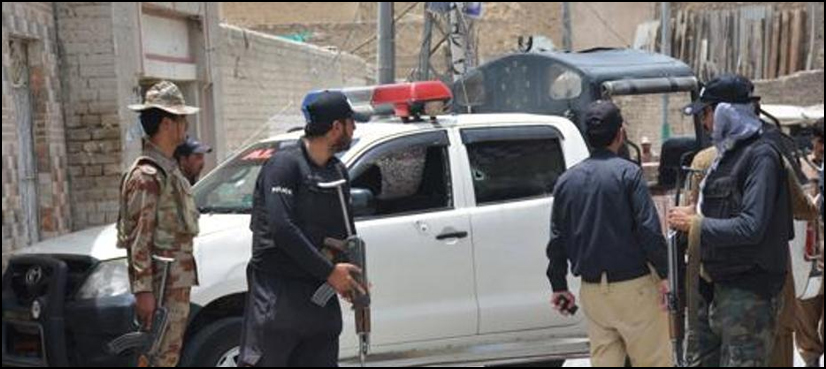 کوئٹہ میں سیکیورٹی فورسزکی گاڑی پرفائرنگ‘ 4 اہلکار شہید