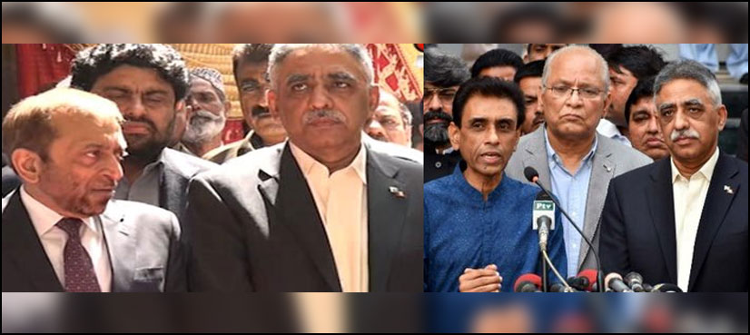 چیئرمین سینیٹ : ن لیگ کے وفد کی ایم کیوایم کے دونوں گروپوں سے ملاقات