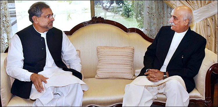 نگراں وزیراعظم پر وزیراعظم اورخورشیدشاہ میں ڈیڈلاک ختم، کچھ دیربعد مشترکہ پریس کانفرنس کریں گے