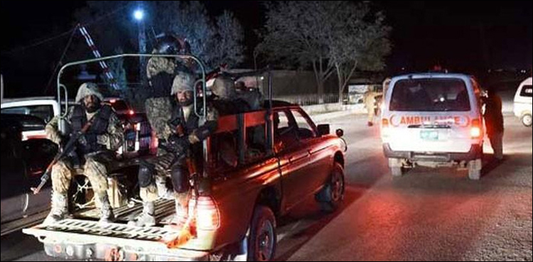 کوئٹہ میں ایف سی سینٹر پر حملہ،  جوابی کارروائی میں 5 دہشت گرد ہلاک