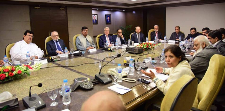 نگراں وزیر خزانہ کی اسٹاک ایکسچینج  آمد، ایمنسٹی اسکیم پر مباحثہ