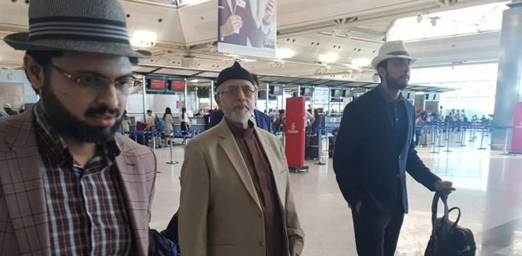 ڈاکٹر طاہرالقادری کینیڈا سے وطن واپس پہنچ گئے