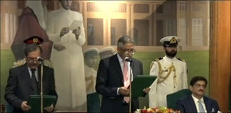 فضل الرحمان نے نگراں وزیراعلیٰ سندھ کے عہدے کاحلف اٹھالیا