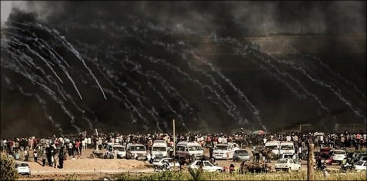 اسرائیلی افواج کی فائرنگ، 2 فلسطینی نوجوان شہید، 300 سے زائد زخمی