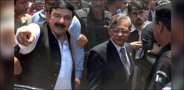 چیف جسٹس پنڈی اسپتال کا جائزہ لینے آئے تھے، میری الیکشن مہم چلانے نہیں، شیخ رشید