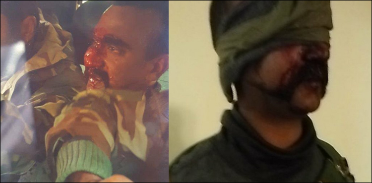 پاک فوج  نے بھارتی پائلٹ کو میڈیا کے سامنے پیش کردیا