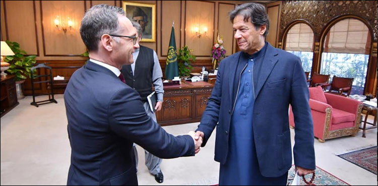 وزیر اعظم سے جرمن وزیر خارجہ کی ملاقات