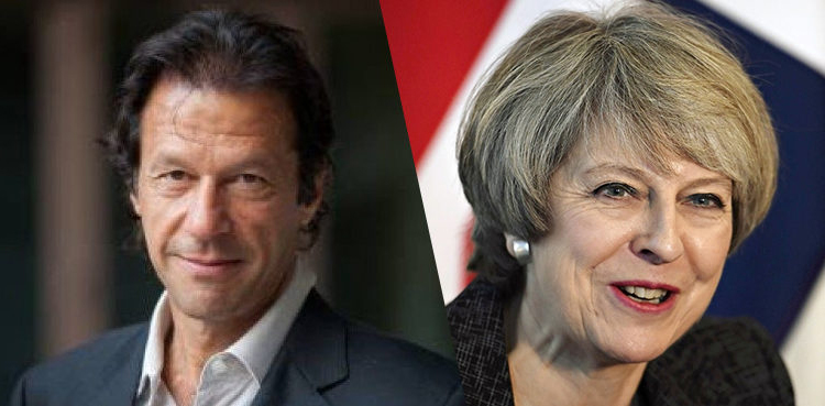 وزیرِ اعظم عمران خان اور برطانوی وزیر اعظم تھریسامے میں ٹیلی فونک رابطہ