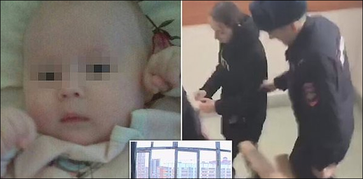 روس: موڈ خراب ہونے پر ماں نے دو سالہ بیٹی کو 9 ویں فلور سے نیچے پھینک دیا