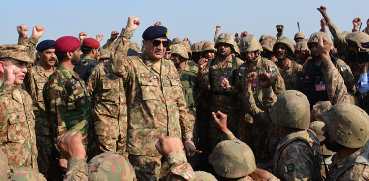 پاک فوج جواں مردی اور بہادری سے وطن عزیز کا دفاع  یقینی بنائے گی، جنرل قمر باجوہ