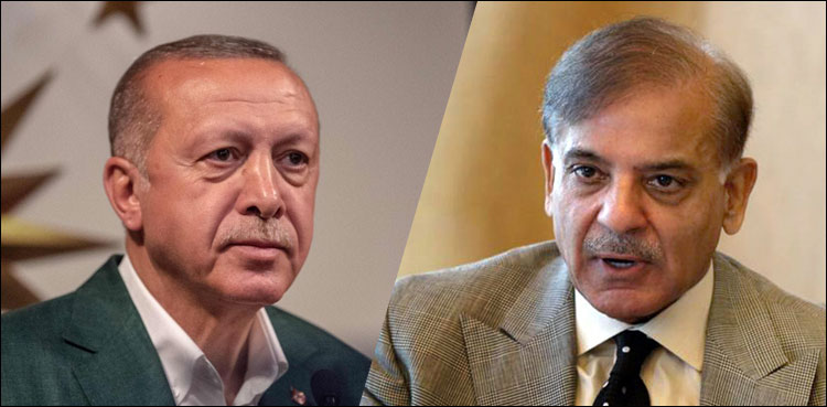 شہبازشریف  کی ترک صدر کو بلدیاتی انتخابات میں کامیابی پر مبارکباد