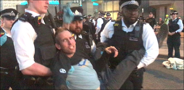 ماحولیاتی تبدیلیوں کے خلاف احتجاج، معروف اولمپیئن ایٹیئن اسٹاٹ گرفتار