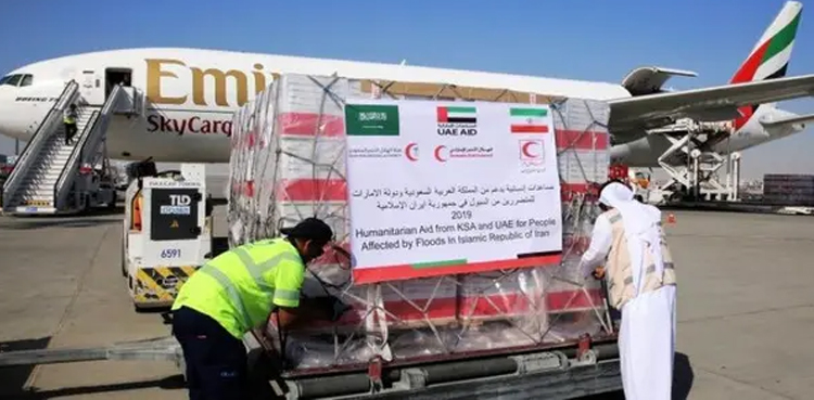 ایران میں سیلاب متاثرین کے لیے سعودی عرب اور امارات کی امداد