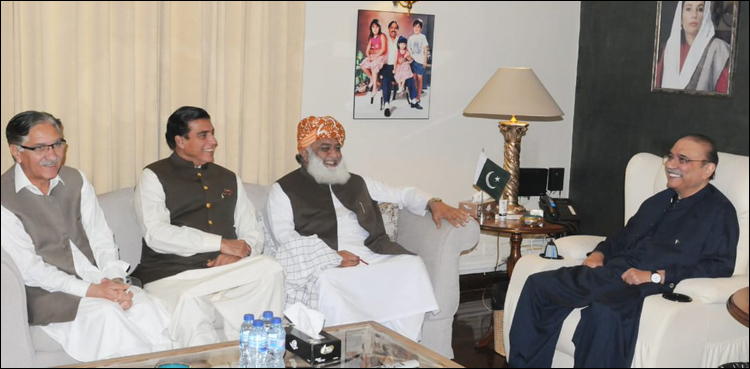 فضل الرحمان نے زرداری کو نواز شریف سے ملاقات کے لیے راضی کرلیا