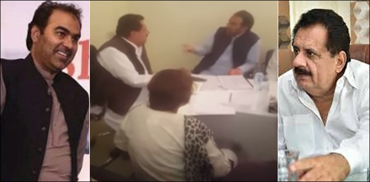 وفاقی وزیر طارق بشیر چیمہ اور پی ٹی آئی رکن اسمبلی نذیر چوہان میں تلخ کلامی