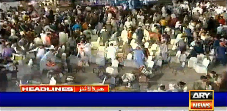 کراچی میں پی ٹی آئی تقریب میں بد نظمی، پارٹی کے چیف آرگنائزر کا سخت نوٹس