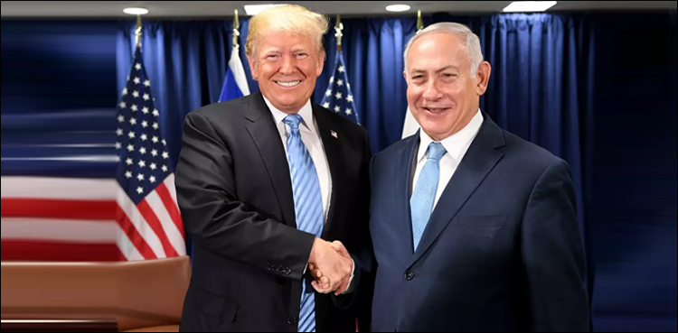نیتن یاہو فلسطینیوں اور اسرائیل کے درمیان امن کا باعث بنے گے، ڈونلڈ ٹرمپ