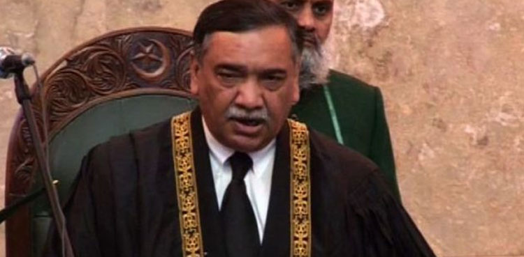 جہاں بھی سچ کو جھوٹ سے ملائیں گے سب برباد ہو جائےگا، چیف جسٹس  آصف کھوسہ