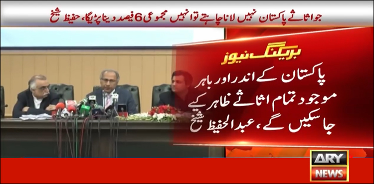 اسکیم کا مقصد ریونیو جمع کرنا نہیں معیشت کی بہتری ہے: مشیر خزانہ