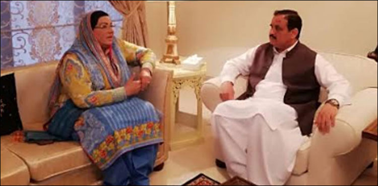 وزیراعلیٰ پنجاب عثمان بزدار کی فردوس عاشق اعوان سے ملاقات