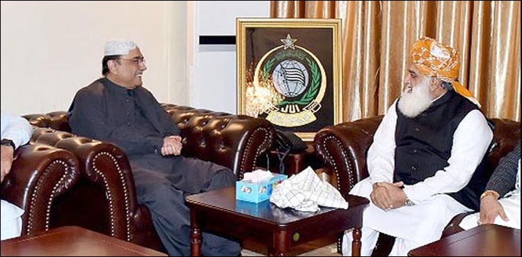 آصف علی زرداری کی مولانا فضل الرحمان سے ملاقات
