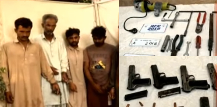 کراچی، 800 موٹرسائیکلیں چرانے والا 6 رکنی گروہ گرفتار