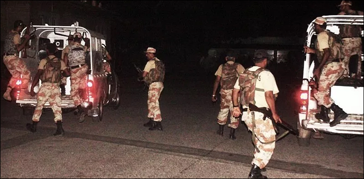 رینجرز کے چھاپے : ایم کیو ایم  لندن کے دو کارندوں سمیت 15 ملزمان گرفتار
