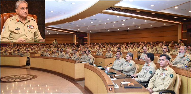 آرمی چیف کی زیر صدارت فارمیشن کمانڈرز کانفرنس، وطن کی خدمت کے عزم کا اعادہ