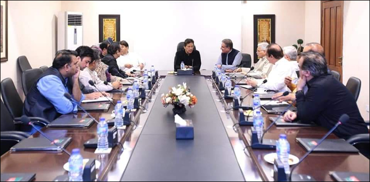 ملک بھر میں پی ٹی آئی کے تحلیل کیے گئے عہدوں اور تنظیم سازی پر پارٹی چئیرمین کو بریفنگ