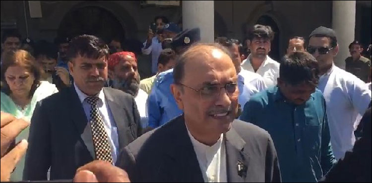 جعلی اکاؤنٹس کیس  :گرفتاری کے بعد آصف زرداری کی  احتساب عدالت میں پہلی پیشی