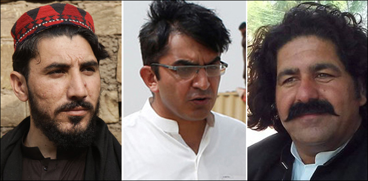 ریاستی اداروں کیخلاف ہرزہ سرائی،منظور پشتین، محسن داوڑ اورعلی وزیر کو دوبارہ نوٹس جاری