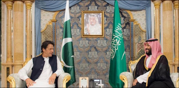 وزیراعظم عمران خان اورسعودی ولی عہد محمد بن سلمان کی ملاقات