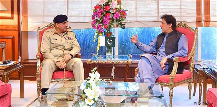 وزیر اعظم عمران خان سے آرمی چیف کی ملاقات