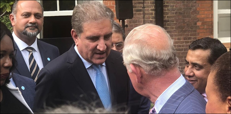 وزیر خارجہ شاہ محمود کی برطانوی شہزادہ چارلس سے ملاقات