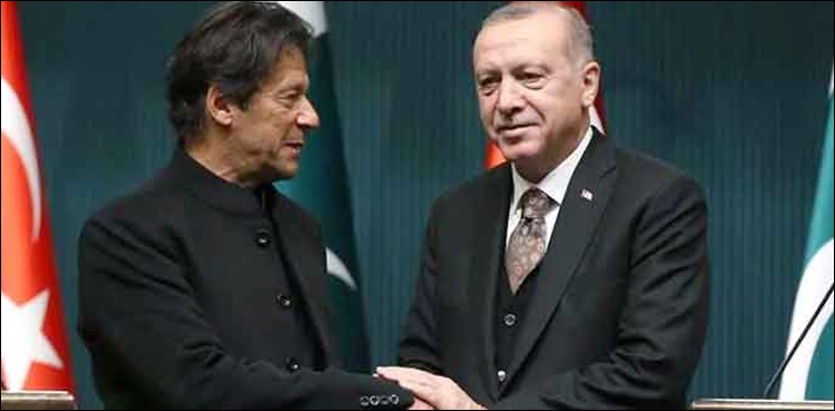 ترک صدر رجب طیب اردوان کا وزیر اعظم عمران خان کو ٹیلی فون، اہم امور پر تبادلہ خیال