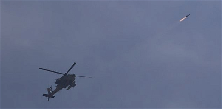 شمالی غزہ میں اسرائیلی ہیلی کاپٹروں کی متعدد اہداف پر بمباری