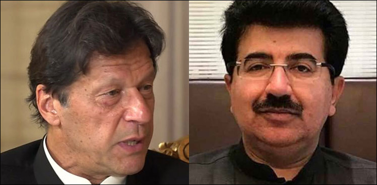 "سینیٹرز نے آپ پر اعتماد کا اظہارکیا”: وزیراعظم کا چیئرمین سینیٹ کو ٹیلی فون