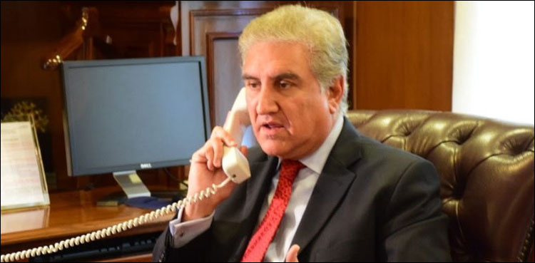 شاہ محمود کا آئس لینڈ کے وزیر خارجہ کو فون، مقبوضہ کشمیر کی صورت حال پر اظہار تشویش