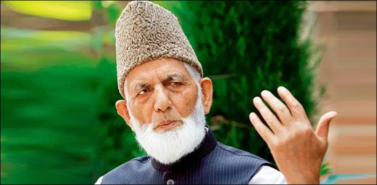 بھارت کشمیر میں انسانی تاریخ کی سب سے بڑی نسل کشی کرنے جارہا ہے، سید علی گیلانی