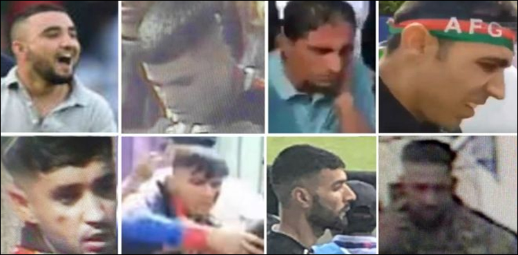 پاک افغان میچ میں پاکستانی شائقین پر حملہ آور افغان شرپسندوں کی تصاویر جاری