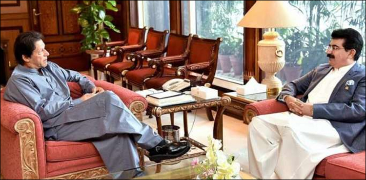 چیئرمین سینیٹ صادق سنجرانی آج وزیراعظم عمران خان سےملاقات کریں گے