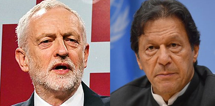 عمران خان سے برطانوی اپوزیشن لیڈر کا رابطہ، کشمیر کی صورت حال پر گفتگو