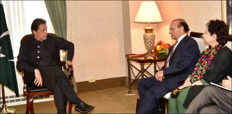 وزیراعظم عمران خان سے کشمیر اسٹڈی گروپ کے بانی کی ملاقات