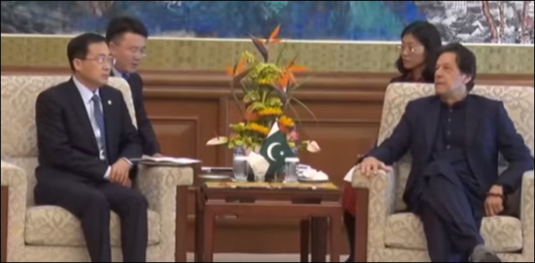 وزیراعظم عمران خان سے چائنہ گیژوبہ گروپ کے چیئرمین کی ملاقات