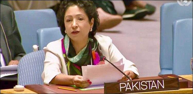 آزاد فلسطینی ریاست کے بغیر مشرق وسطیٰ میں دیرپا امن ممکن نہیں، ملیحہ لودھی