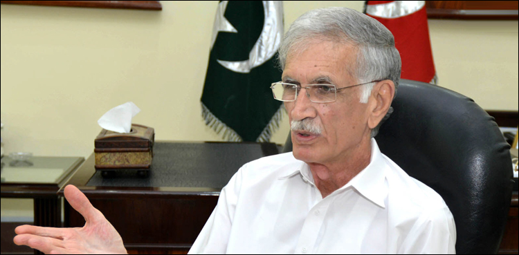 مولانا استعفے اورنئے انتخابات پر ڈٹے ہوئے ہیں ، پرویز خٹک