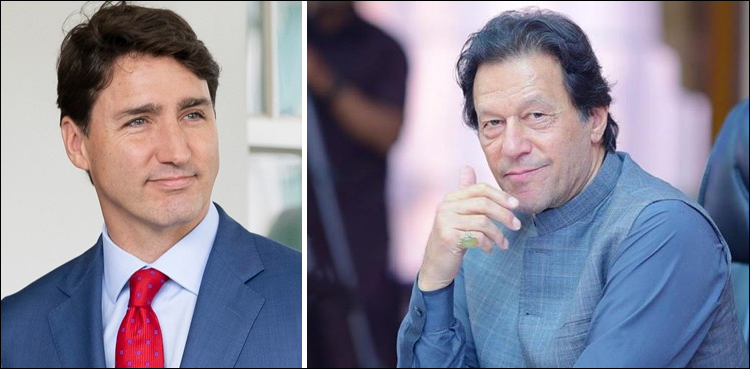 وزیراعظم عمران خان کی جسٹن ٹروڈو کو دوبارہ الیکشن جیتنے پرمبارکباد