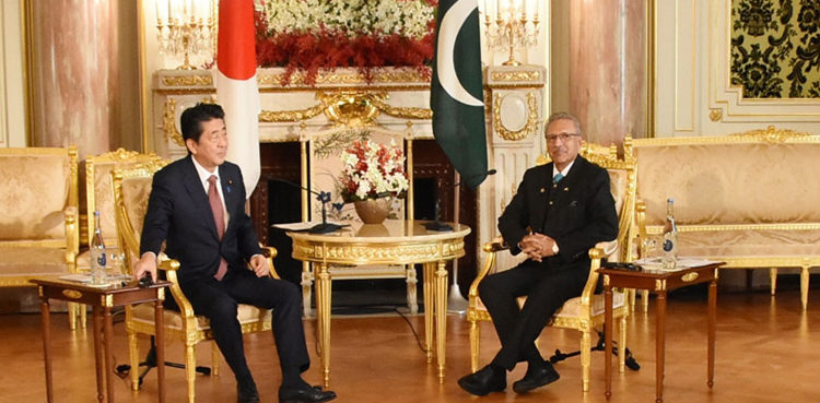 صدر مملکت نے جاپانی وزیراعظم کو مقبوضہ کشمیرکی بگڑتی صورتحال سے آگاہ کردیا