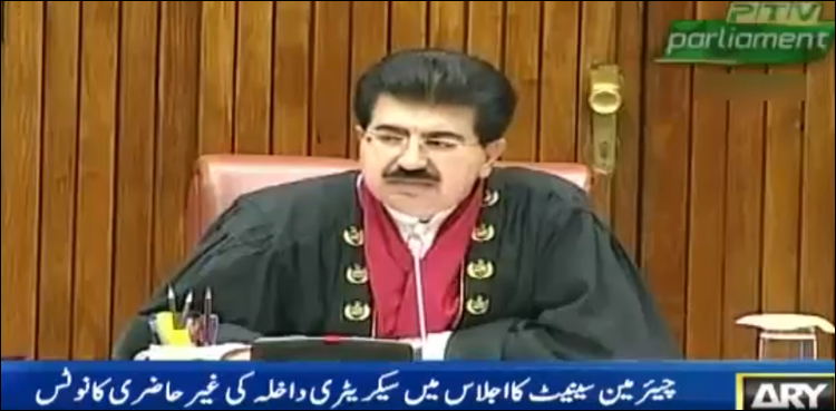 سیکرٹری داخلہ پارلیمان کو کوئی اہمیت نہیں دیتے، چیئرمین سینیٹ