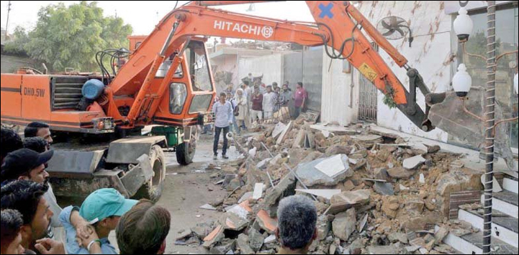 سندھ حکومت کا تجاوزات کے خلاف سخت کارروائی کا فیصلہ